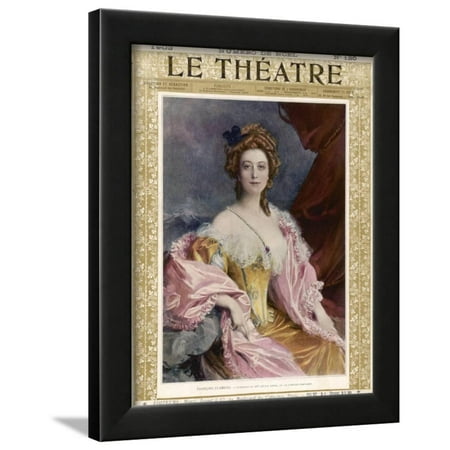 Cecile Sorel French Actress of the Comedie-Francaise Framed Print Wall