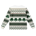 thumbnail image 5 of Men's St. Patrick's Day Shamrock Crew Neck Pullover Sweatshirt Casual Long Sleeve Top, 5 of 5