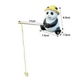 thumbnail image 7 of ZenCart Resin Fishing Frog Statue Garden Pond Decoration Pond Angler Mini Panda Figurine for Outdoor Landscape Aquarium Fish Tank Decoration, 7 of 7