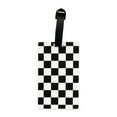 thumbnail image 6 of Protege Black and White Checkerboard Luggage Tag, 6 of 6