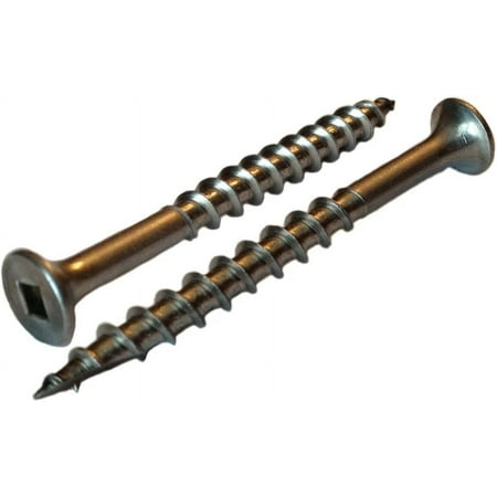 

Stainless Steel Square Drive Bugle Deck Screws #17 Wood Cutting Point (Select Length & Quantity in Listing) - ( x 1-1/4 Pack of 1000pcs)