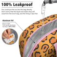 thumbnail image 5 of Insulated Lunch Bag for Women, Floral Print Oxford Fabric Lunch Box, Leakproof Thermal Cooler Tote for Work, School & Picnic, Leopard Animal Print, 5 of 5