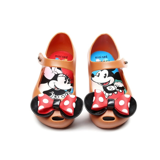 Nuevos zapatos de Mickey Minnie de Disney, sandalias para estudiantes para niños y niñas, zapatos casuales coreanos, zapatos de gelatina, plantilla de 26 cm, 16,4 cm Gao Jinjia LED