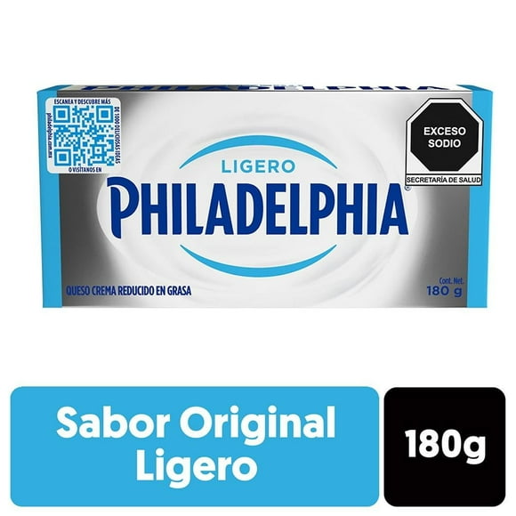 Queso crema Philadelphia ligero 180 g