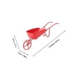 thumbnail image 2 of KONTONTY Mini Brouette Minuscules Brouettes Vintage Fer Rouge 1 Pcs, 2 of 7