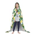 thumbnail image 3 of Honeii Banana Tree Leaves Print Poncho Cape, Cloak Coat, Snuggly Hooded Wearable Blanket, Hooded Cape For Teenagers,Halloween Costumes-Medium, 3 of 7