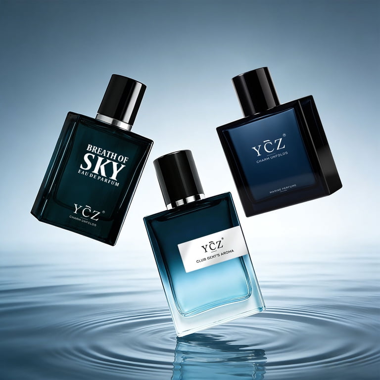 Ycz 3 in 1 Men's Cologne Gift Set,5.1 oz(3 x 1.7 oz)Long Lasting