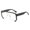 Black Frame Transparent Lens, variant on Hip Hop Large Rim Sunglasses Unisex UV Protection With Multiple Frame Colors And Styles