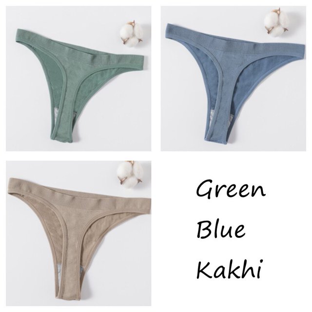 Conjunto de 3 tangas sin costuras, bragas brasileñas para mujer, ropa interior tipo Tanga, ropa interior femenina de cintura baja, bragas de corte de pierna alta, lencería Tan Jianjun unisex