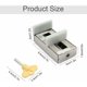thumbnail image 2 of Pestillos para ventanas Puerta corrediza Bloque retractor de patio Cerradura corrediza para ventana salediza Cerradura corrediza Restrictor de puerta corrediza con llave para niños Seguridad para bebé, 2 of 5