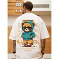 thumbnail image 3 of Camiseta estampada de oso Maverick de verano para hombre, novedad de 2023, camisetas informales Y2K, camisetas de calle, camisetas de moda de hip hop de gran tamaño, ropa para hombre, 3 of 5