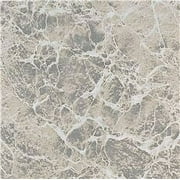 Winton Self-Adhesive Vinyl Floor Tile, Gray Marble Swirl, 12X12 In., 1.1 Mm