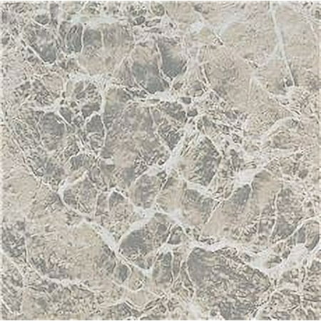 Winton Self-Adhesive Vinyl Floor Tile, Gray Marble Swirl, 12X12 In., 1.1 Mm