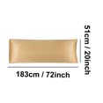 thumbnail image 2 of Funda de almohada de cuerpo de satén PiccoCasa, funda de almohada larga y sedosa para el cabello y la piel, Jumbo dorado, 2 of 7