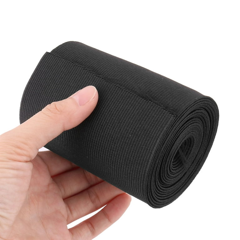 Unique Bargains Polyester Tailoring Sewing Waistband Handicraft Elastic  Band 6 Yards Black