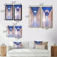 thumbnail image 4 of Designart "Architecture Futuriste Géométrie Infinie VIII" Art Mural Géométrique Moderne Encadré Ensemble de 2 - Art Mural Encadré Bleu Moderne Ensemble de 2, 4 of 6