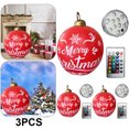 thumbnail image 1 of 3 Uds 60cm Inflable Navidad PVC Resplandor Fiesta Nuevo (letra 2) Rojo, 1 of 5
