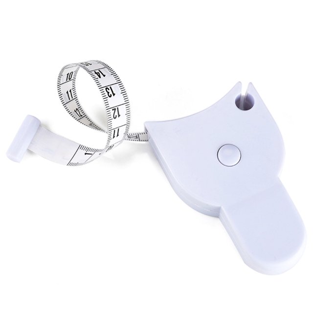 Muyoka Cinta métrica para el cuerpo 150 cm/60 pulgadas Cinta retráctil de 2 caras Regla autoblocante Medida Cinta métrica portátil Regla de medición corporal cosida a medida para medición de sastrería Muyoka Hogar