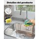 thumbnail image 3 of Escurridor De Esponja Para Fregadero, Soporte Para Esponja De Fregadero, 4 Piezas, Acero Inoxidable, 5x5 cm, Ideal Para Organizar Utensilios De Limpieza, Porta Esponja Fregadero, 3 of 4