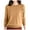 Khaki, variant on Women's Wool Base Layer Crewneck Long Sleeve Shirt, for Travel & Hiking, Ultra-Fine Fabric, Lightweight, Breathable, Hand Wash or Dry Clean