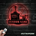 thumbnail image 2 of Craftnamesign Custom Grill Metal Sign LED Light, Custom Name Barbecue Patio Sign, BBQ Decor, 2 of 5