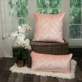 thumbnail image 2 of Parkland Collection Tobyn 12x24" Symmetry Quilted Fabric Throw Pillow in Pink, 2 of 7