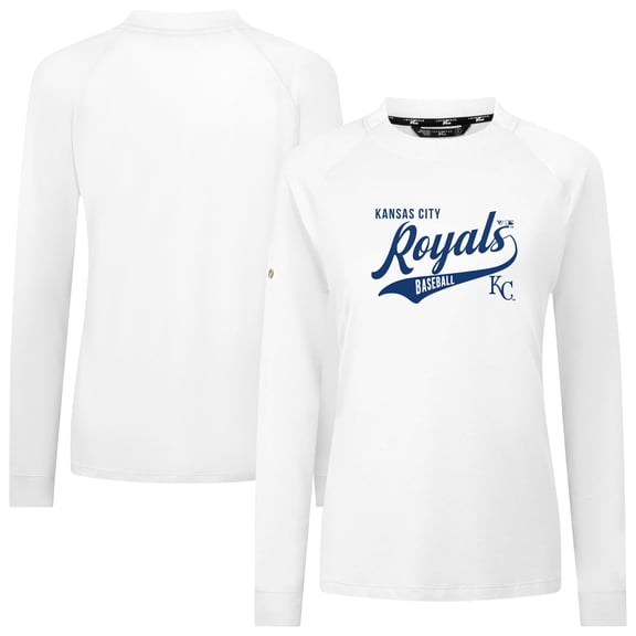 Women's Levelwear White Kansas City Royals Slender Glide T-Shirt
