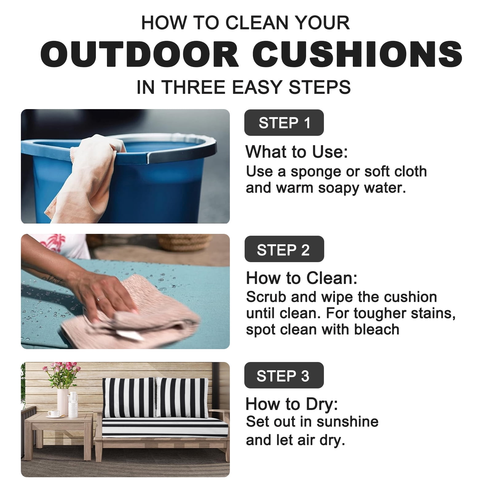Outdoor Loveseat Cushion Set, 48 x 24, Water Repellent, Fade Resistant, Couch love seat