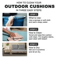 thumbnail image 3 of Outdoor Loveseat Cushion Set, 48 x 24, Water Repellent, Fade Resistant, Couch love seat, 3 of 6
