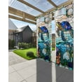 thumbnail image 3 of nqOlkjepod Outdoor Curtains for Patio Waterproof, Summer Sea Turtle Outdoor Privacy Panels Grommet, Stained Glass Ocean Jellyfish Coral Blackout Outside Curtains for Porch/Cabana 54"x84", 2 Panels, 3 of 8