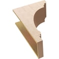 thumbnail image 6 of 11"W x 22"D x 33"H Classic Hughes Rough Cedar Woodgrain TimberThane Corbel, Primed Tan, 6 of 6