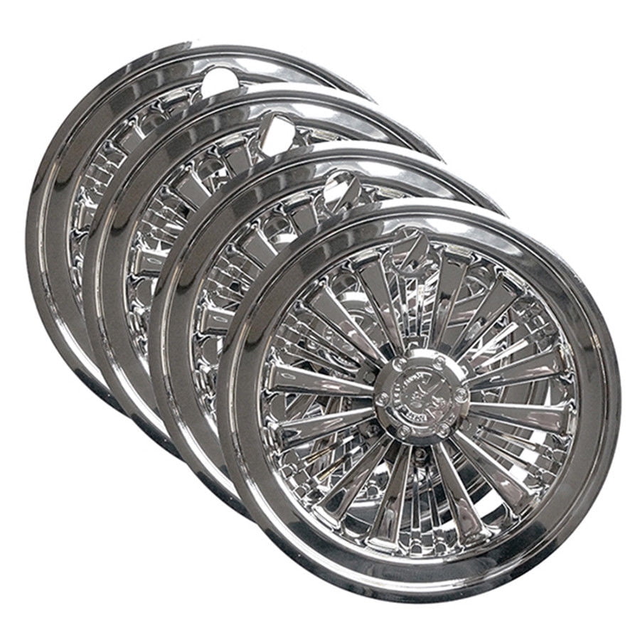 10" Chrome Wheel Cover Set for Club Car, EZGO & Yamaha Golf Carts
