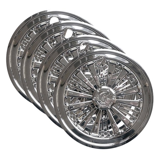 10" Chrome Wheel Cover Set for Club Car, EZGO & Yamaha Golf Carts