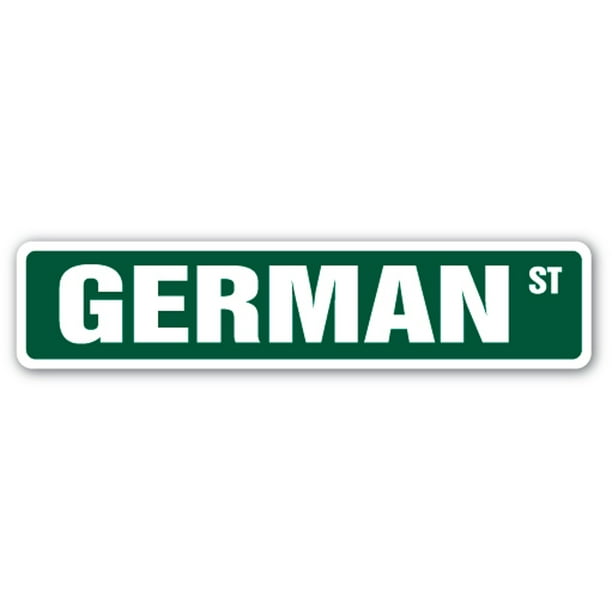 GERMAN Street Sign Childrens Name Room Decal Indoor/Outdoor Walmart