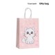 thumbnail image 1 of Bolsa de embalaje para compras Bolsa de regalo Bolsa de mano con dibujos de gatos Bolsa de papel Kraft al por mayor Bolsa de compras sencilla, 1 of 5