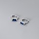 thumbnail image 4 of Pendientes geométricos compactos de moda con personalidad y hebilla de oreja de diamante de temperamento simple femenino de plata S925, 4 of 5