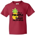 thumbnail image 3 of Inktastic Be a Pineapple In a World Full of Apples Youth T-Shirt, 3 of 5