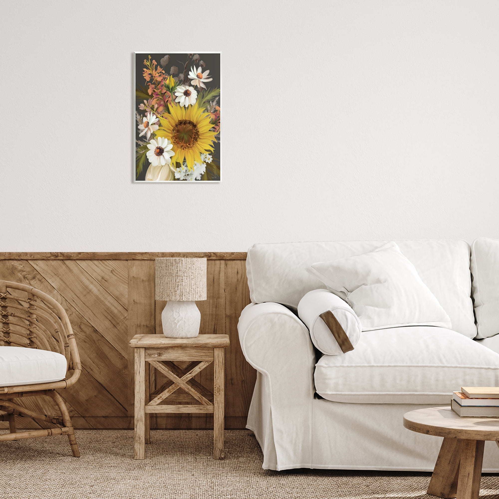 Stupell Industries Vintage Rural Florals Botanical & Floral Painting Unframed Art Print Wall Art, 13 x 19