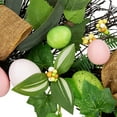 thumbnail image 5 of Northlight Easter Egg and Burlap Ribbon Mixed Foliage Twig Wreath - 22", 5 of 9