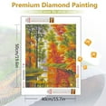 thumbnail image 2 of Paysage de Mosaïque Diamant Rond Complet Broderie Diamant Vente Automne, 40*50cm, Cadre Non Inclus.,9967, 2 of 6
