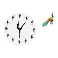 thumbnail image 1 of Reloj de pared,Reloj de pared con bailarina,reloj decorativo colgante.,Estatua del pavo real,Estatua de pavo real,adorno de escritorio creativo y divertido,Escultura decorativa de pavo real, 1 of 8