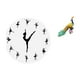 thumbnail image 1 of Reloj de pared,Reloj de pared con bailarina,reloj decorativo colgante.,Estatua del pavo real,Estatua de pavo real,adorno de escritorio creativo y divertido,Escultura decorativa de pavo real, 1 of 8