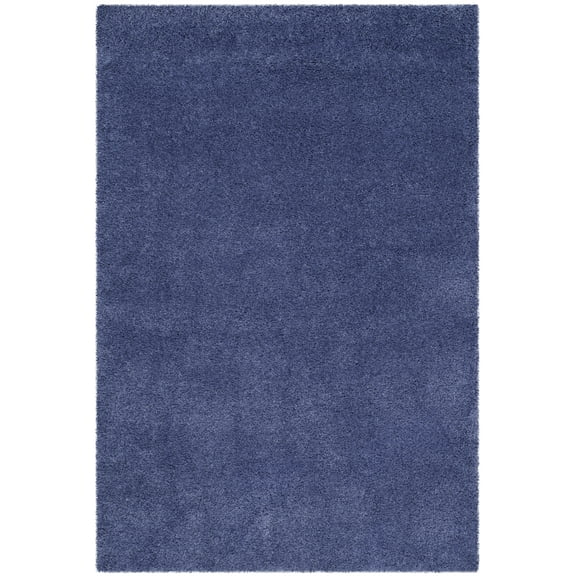 SAFAVIEH California Plush Solid Shag Area Rug, Periwinkle, 5'3" x 7'6"