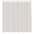 thumbnail image 3 of Ambesonne Abstract Shower Curtain, Continued Geometric Items, 69"Wx70"L, Peach Dark Grey and White, 3 of 5