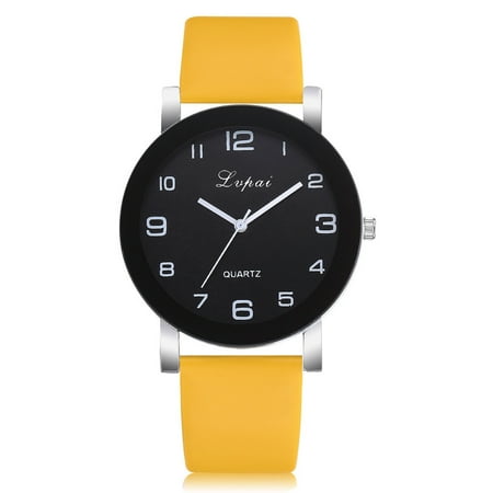 amousa Watch Women s Casual Quartz Leather Band Watch Analog Wrist Watch