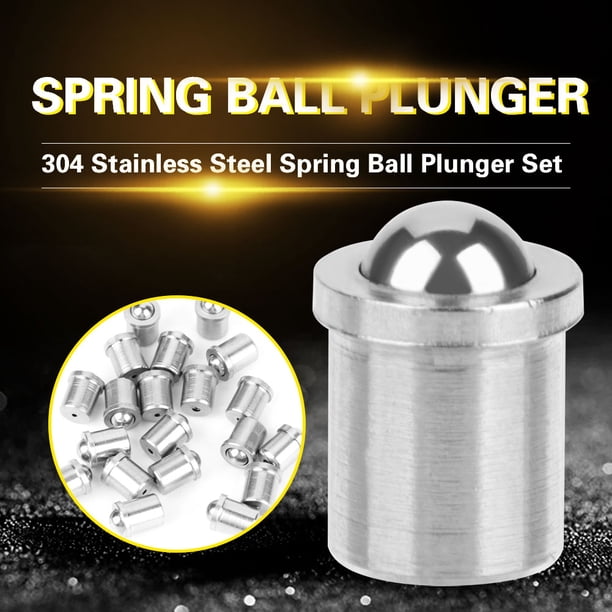 M Buder 304 Stainless Steel Precision Positioning Beads Screw Smooth Spring Ball Plunger(φ 4*5) / 0.16*0.20 in