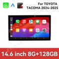 thumbnail image 2 of ZWNAV 14.6 inch Android13 Carplay Touch Screen For Toyota Tacoma 2024-2025 Auto Multimedia Stereo Radio Player Wireless GPS Navigation, 2 of 11