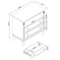 thumbnail image 5 of S-HOME Mid-century Modern Nightstand 2 Drawers Solid Wood Legs USB Ports & Outlets Bedside End Table - Elegant Storage Solution, 5 of 12