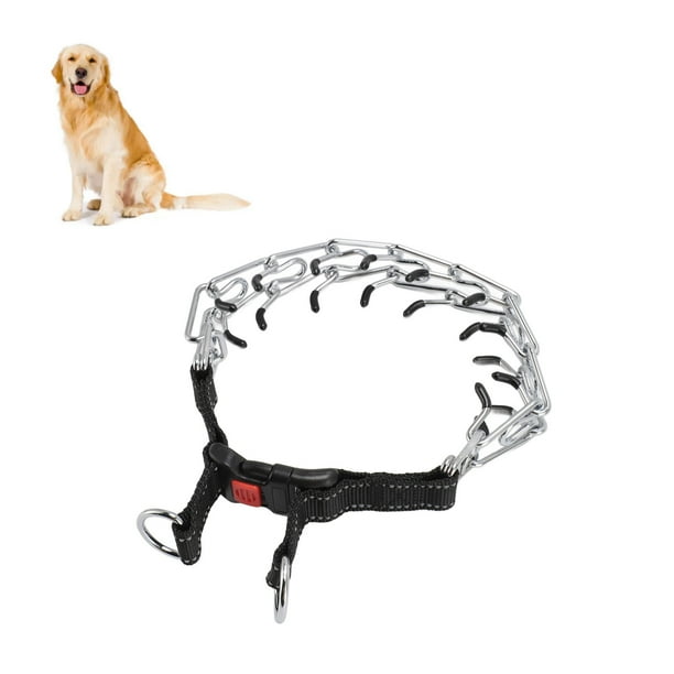Collar De Entrenamiento Para Perros Con Puntas, Collar De Estrangulamiento, Almohadilla Suave Desmontable En El Interior, Resistente Al óxido Con Hebilla De Liberación Rápida