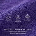 thumbnail image 3 of Unique Bargains 4Pcs Solid Cotton Absorbent Washcloths Light Purple 13" x 13", 3 of 8